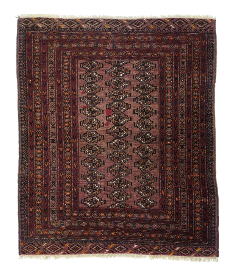 Vintage Bokhara Rug 3'11'' x 4'9''