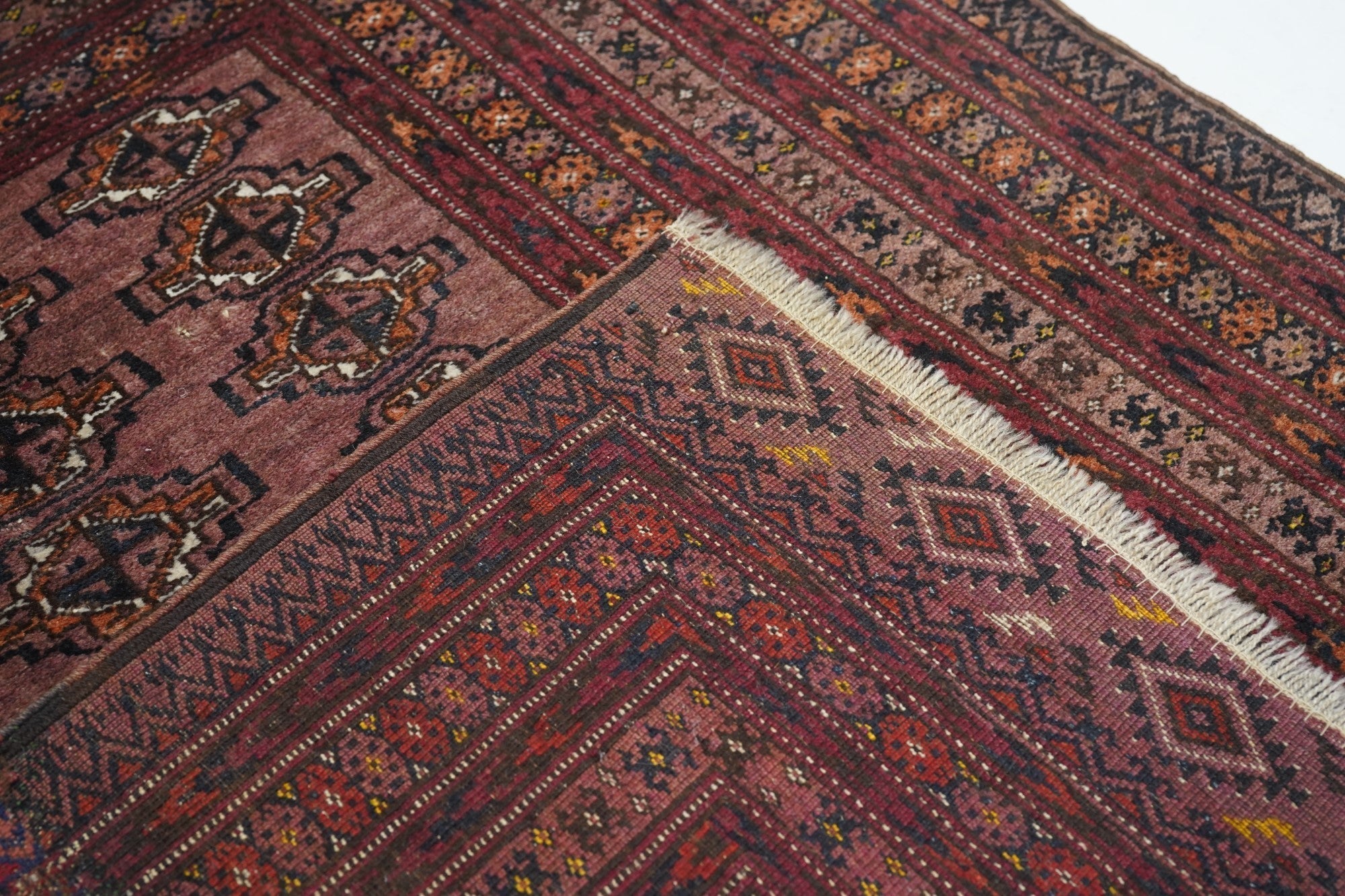 Vintage Bokhara Rug 3'11'' x 4'9''