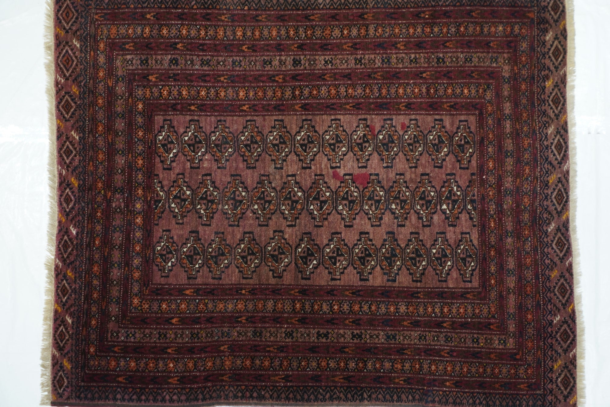 Vintage Bokhara Rug 3'11'' x 4'9''