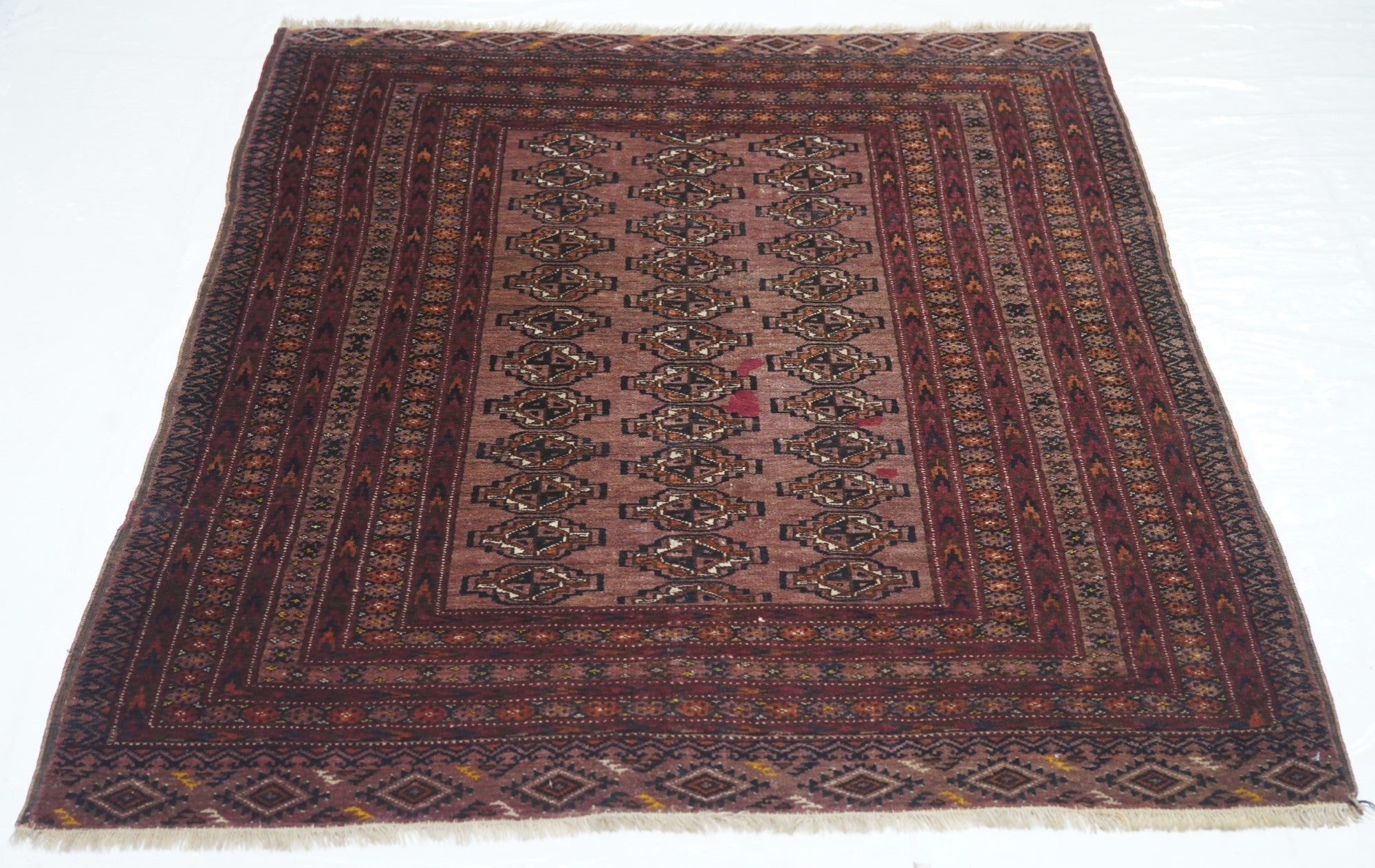 Vintage Bokhara Rug 3'11'' x 4'9''