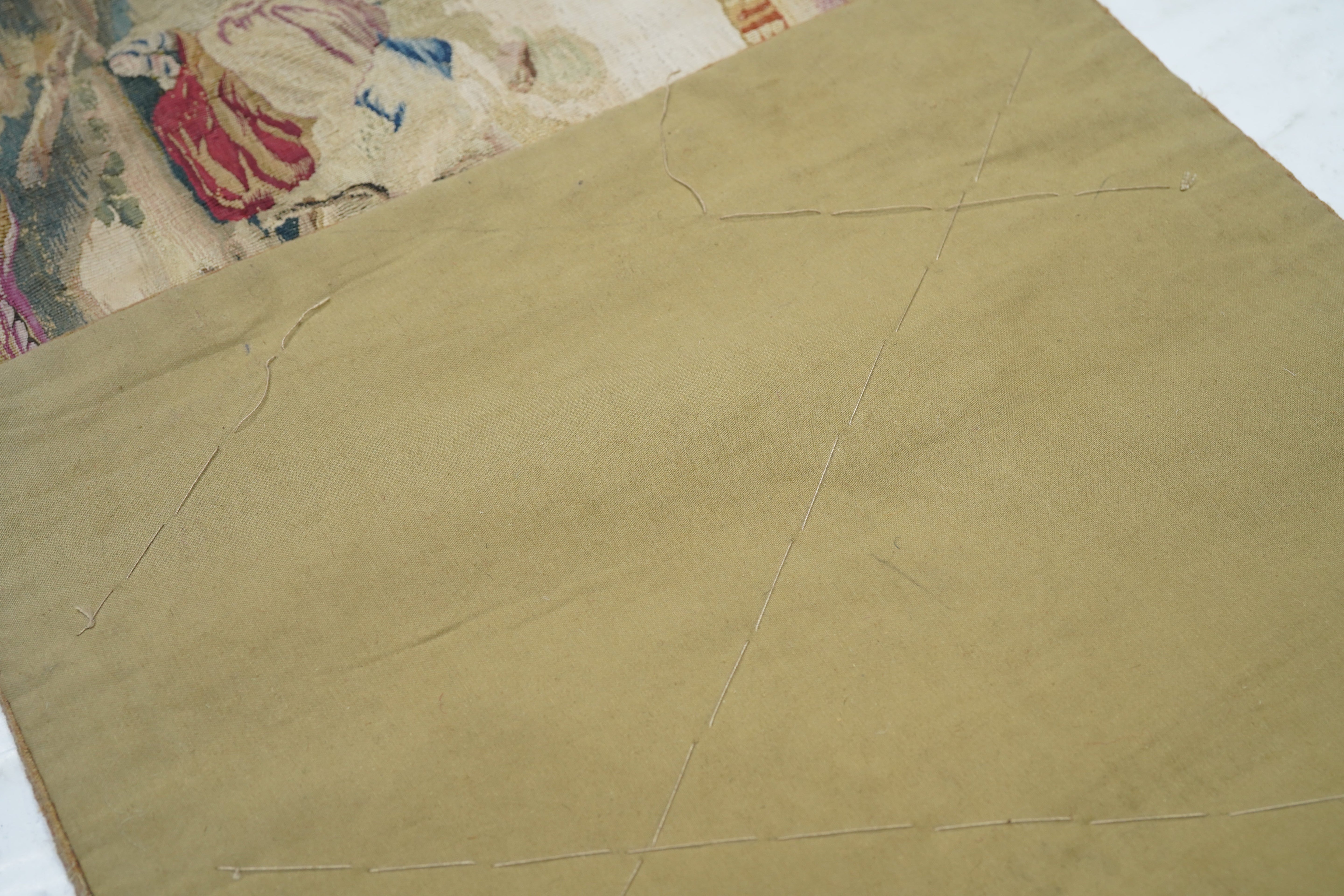 Antique French Aubusson Tapestry 1'8'' x 4'8''