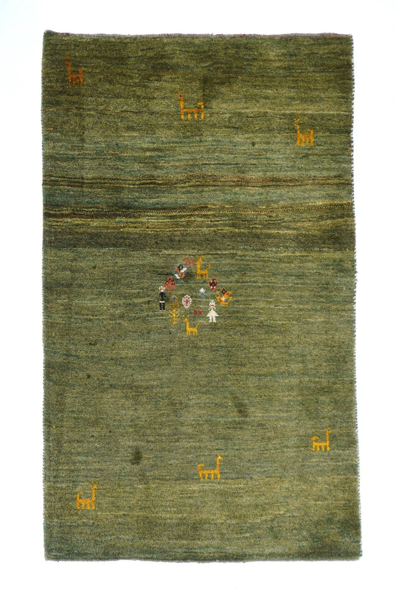 Vintage Gabbeh Rug 4'0