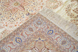 Extremely Fine Vintage Silk Turkish Herekeh Rug 6'5'' x 9'6''