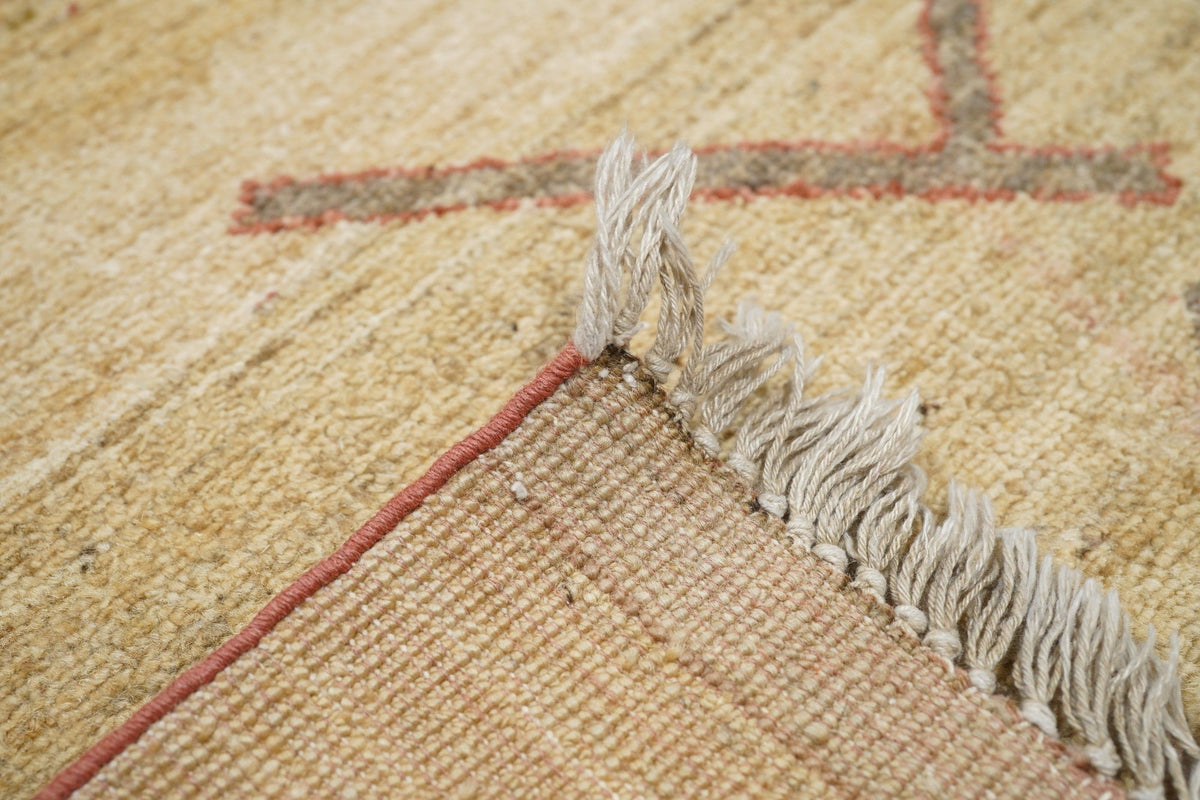 Vintage Ivory Gabbeh Tribal Rug 4'2'' x 6'0"