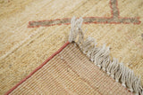 Vintage Ivory Gabbeh Tribal Rug 4'2'' x 6'0"