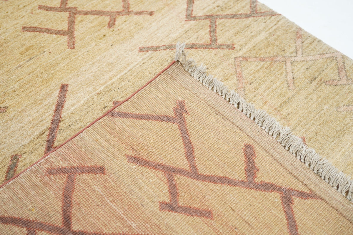 Vintage Ivory Gabbeh Tribal Rug 4'2'' x 6'0"