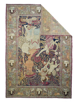 Antique Kerman Pictorial Rug 7'5'' x 10'4''