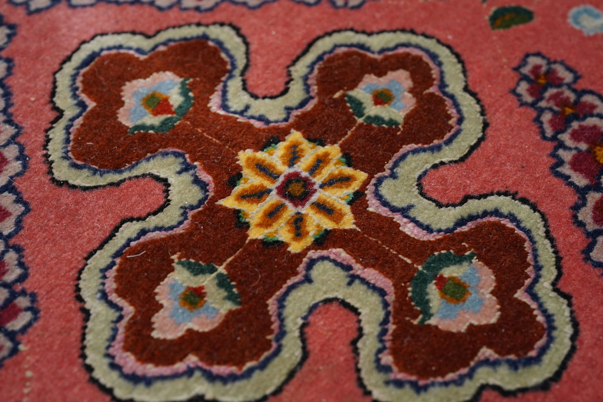 Extremely Fine Vintage  Tabriz Wool & Silk Runner 2'7'' x 10'3''