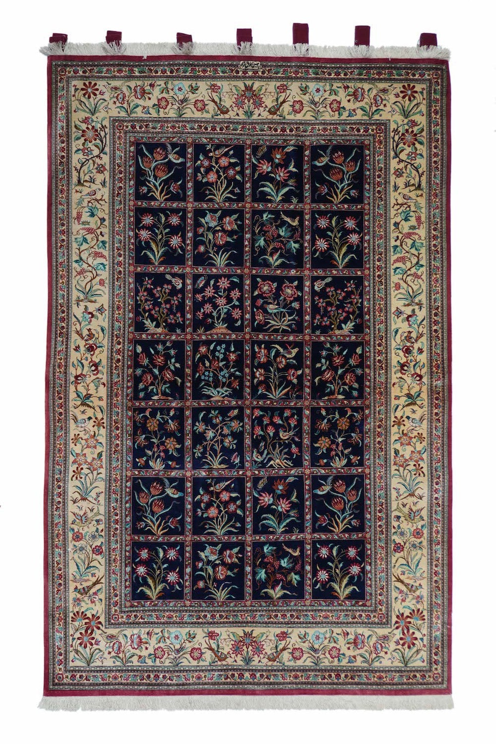 Vintage Navy Qum Rug 4'5'' x 6'11''