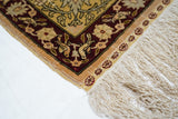 Extremely Fine Vintage Silk Turkish Herekeh Rug 3'8'' x 5'10''