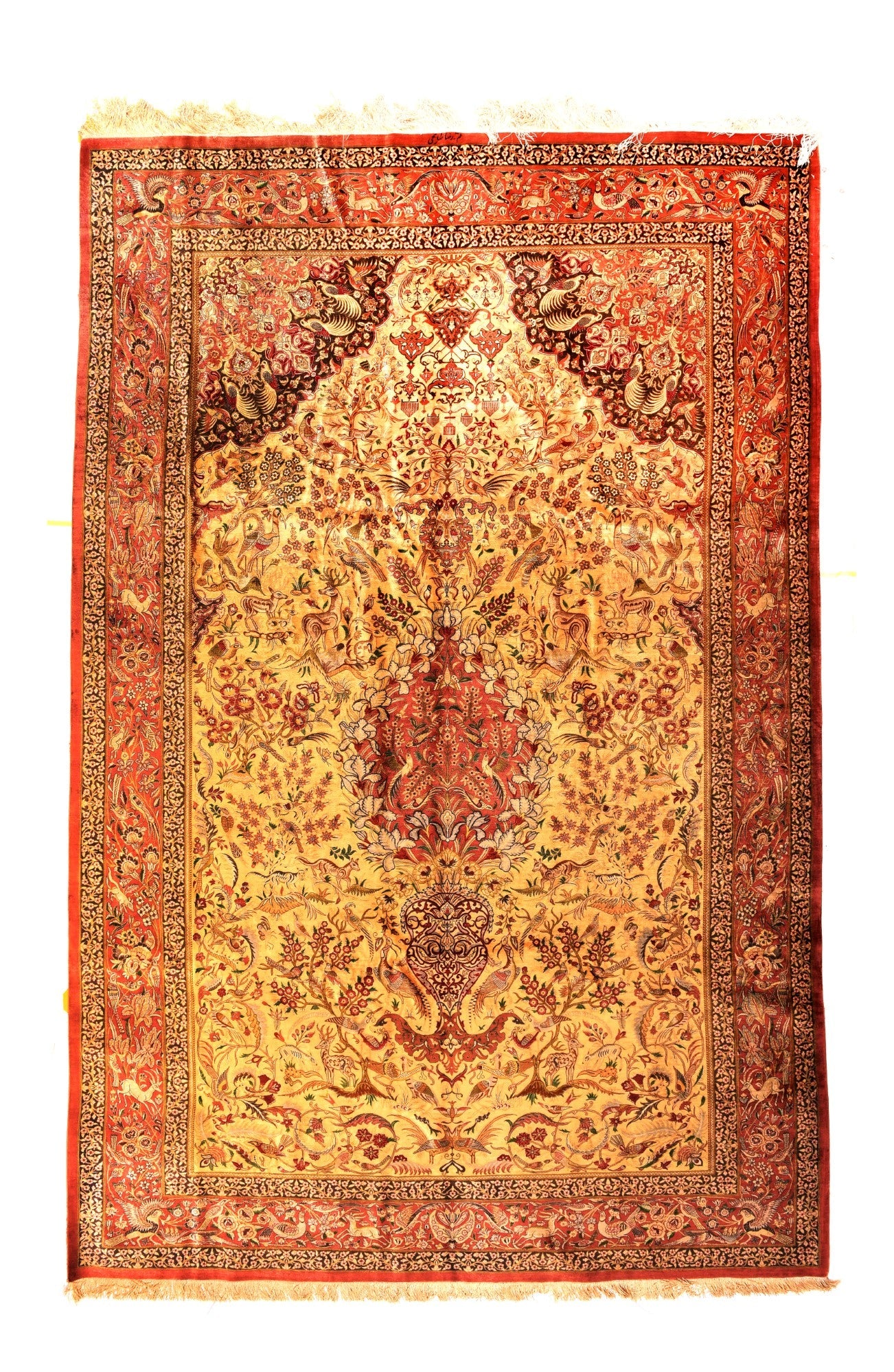 Extremely Fine  Silk Qum Rug 6'4'' x 9'9''