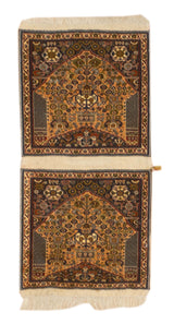 Extremely Fine Double Saddle Bag attached Qashqai 1'3'' x 2'8''
