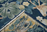Vintage French Design Unicorn Tapestry 4'8'' x 5'2''