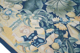 Vintage French Design Unicorn Tapestry 4'8'' x 5'2''