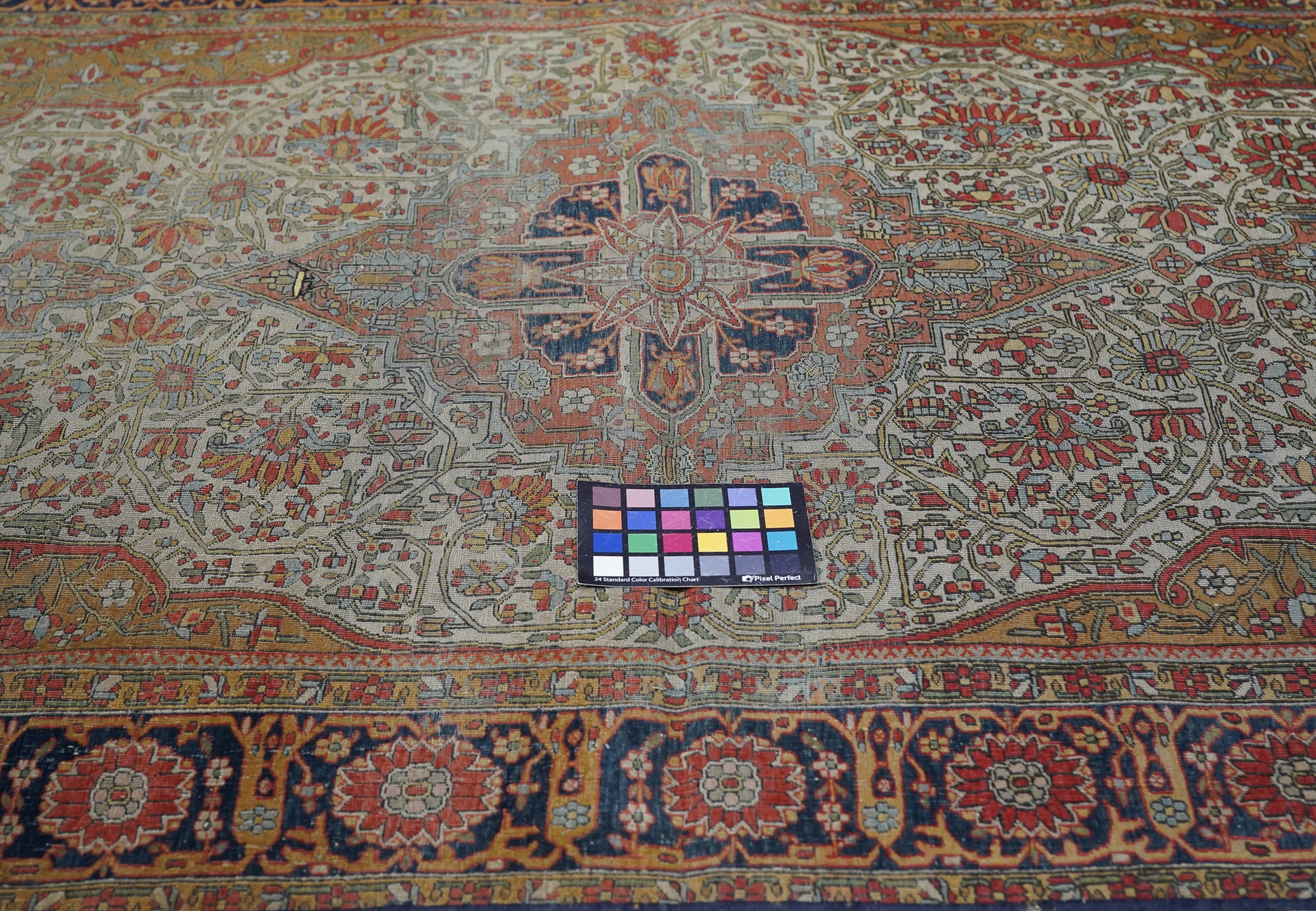 Antique Mohtasham Kashan Rug 4'0'' x 6'2''
