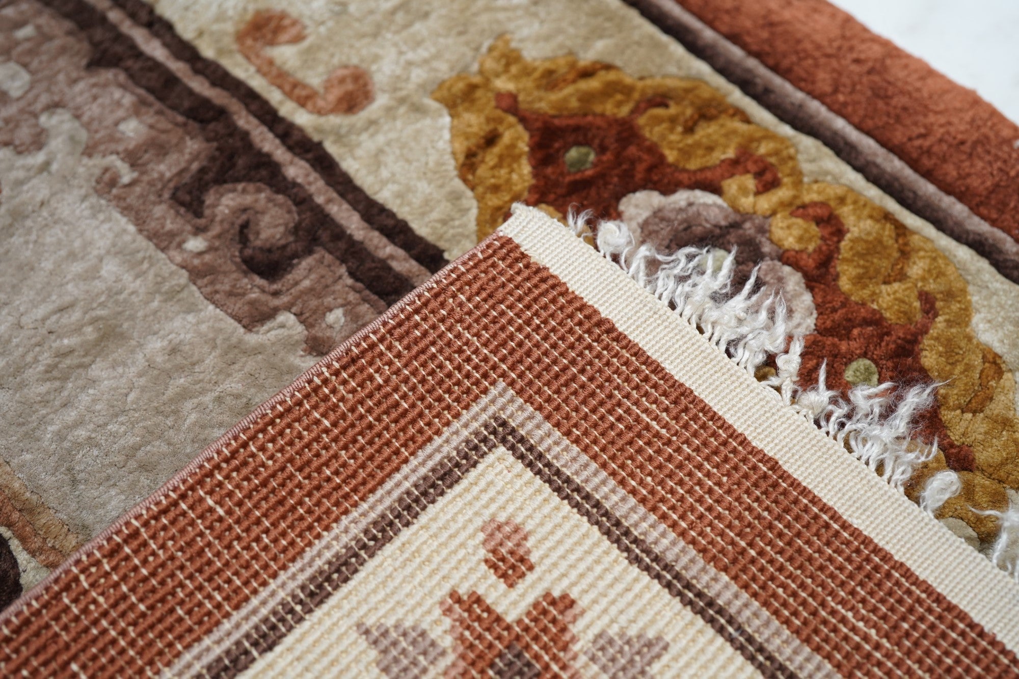 Vintage Chinese Silk Rug 2'3'' x 4'7''