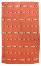 Vintage Swedish Kilim Rug 5'4'' x 6'