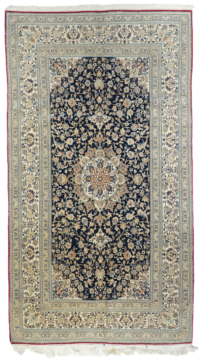 Extremely Fine  Nain Habibian Wool and Silk Rug 5'4'' x 9'6''