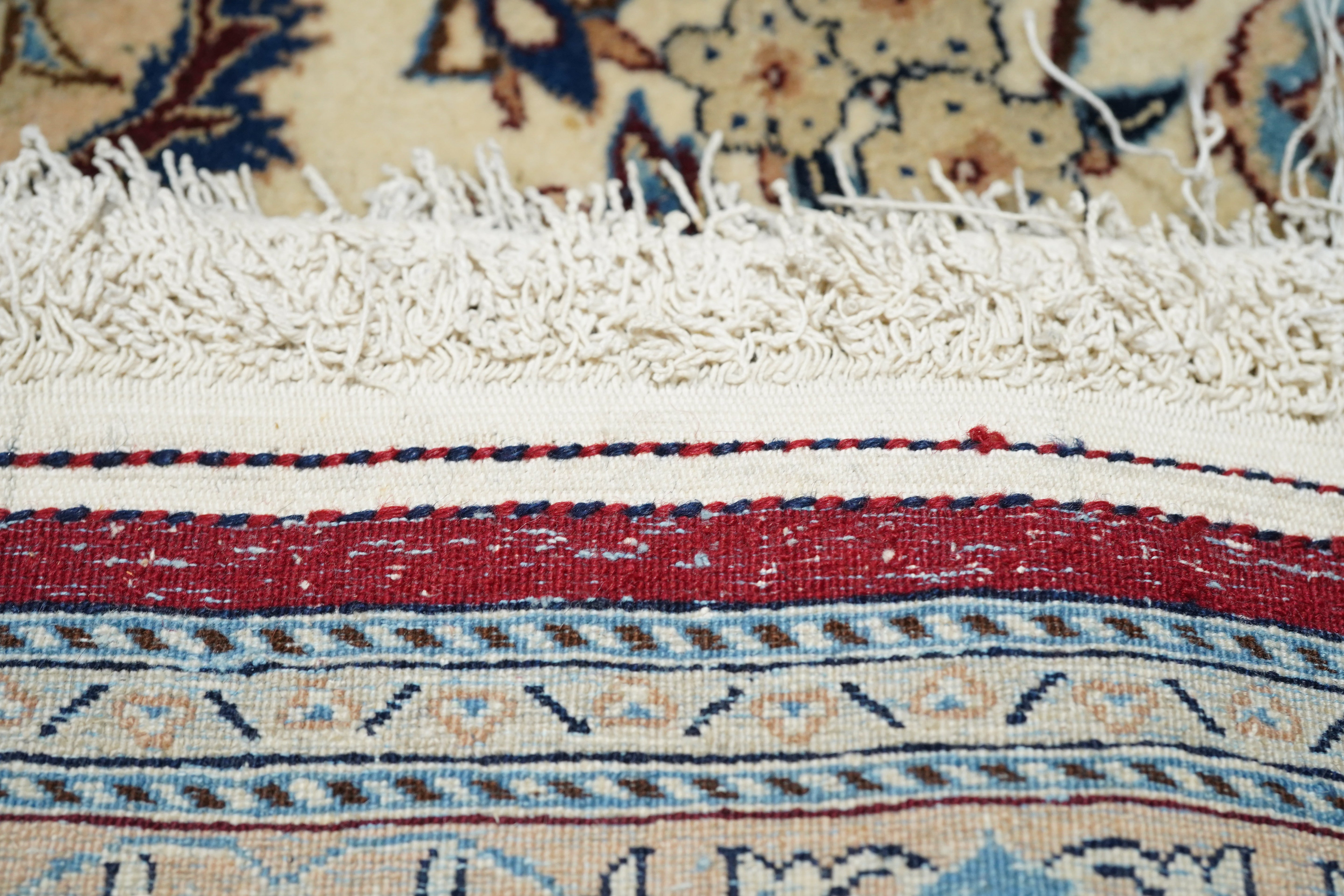 Extremely Fine  Nain Habibian Wool and Silk Rug 5'4'' x 9'6''