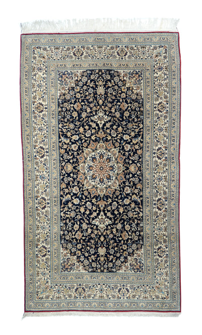 Extremely Fine  Nain Habibian Wool and Silk (One of Pair) Rug 5'4'' x 9'6''