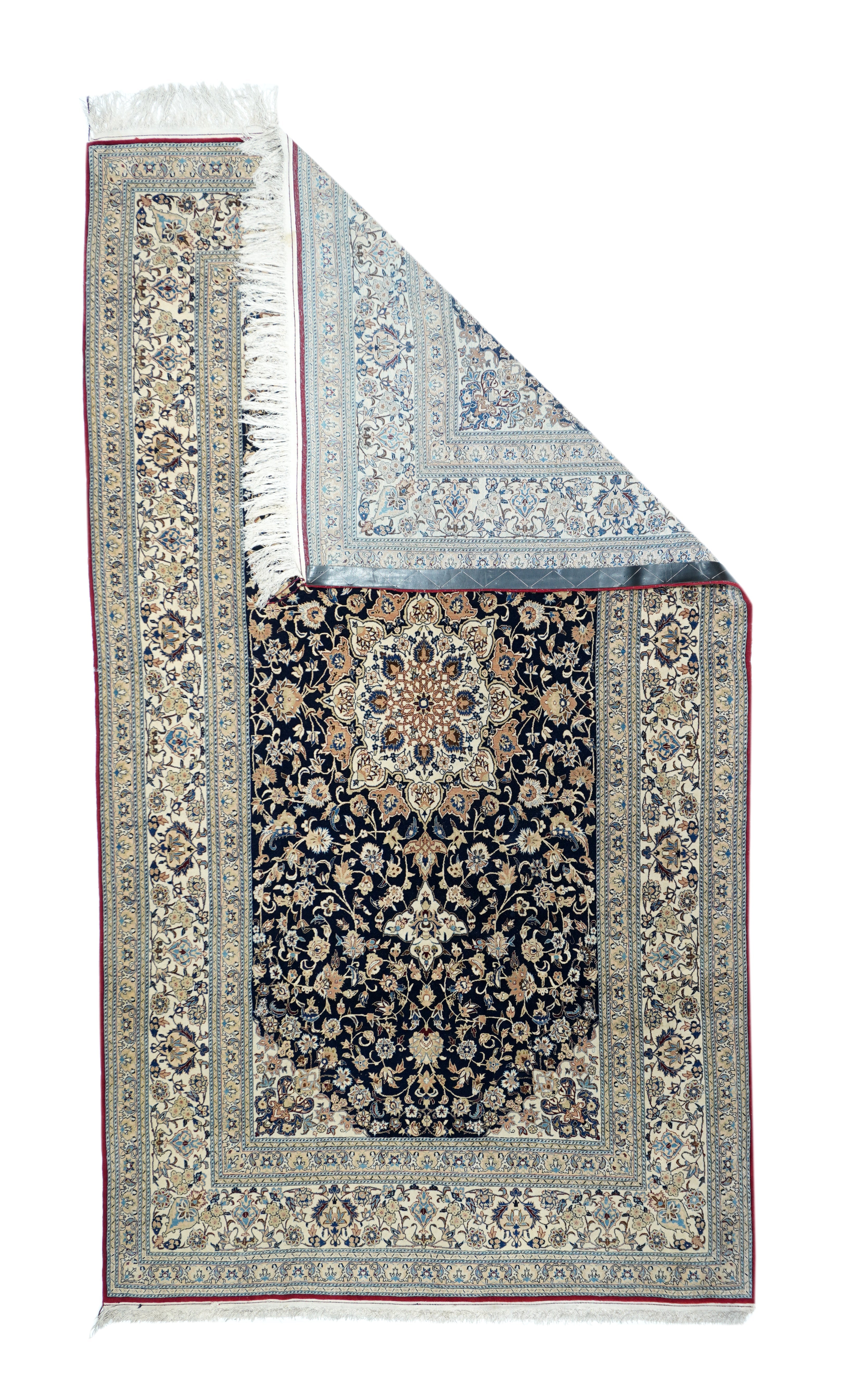 Extremely Fine  Nain Habibian Wool and Silk (One of Pair) Rug 5'4'' x 9'6''
