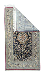 Extremely Fine  Nain Habibian Wool and Silk (One of Pair) Rug 5'4'' x 9'6''