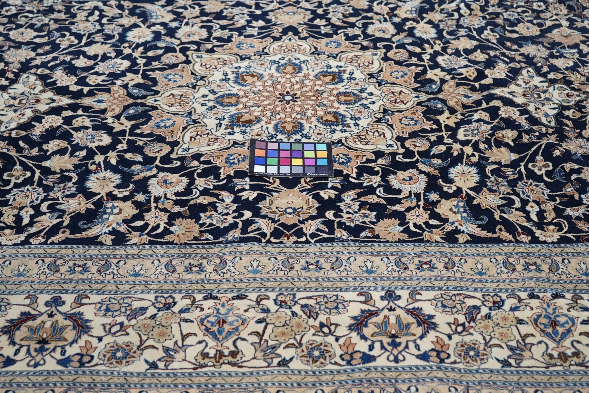 Extremely Fine  Nain Habibian Wool and Silk (One of Pair) Rug 5'4'' x 9'6''