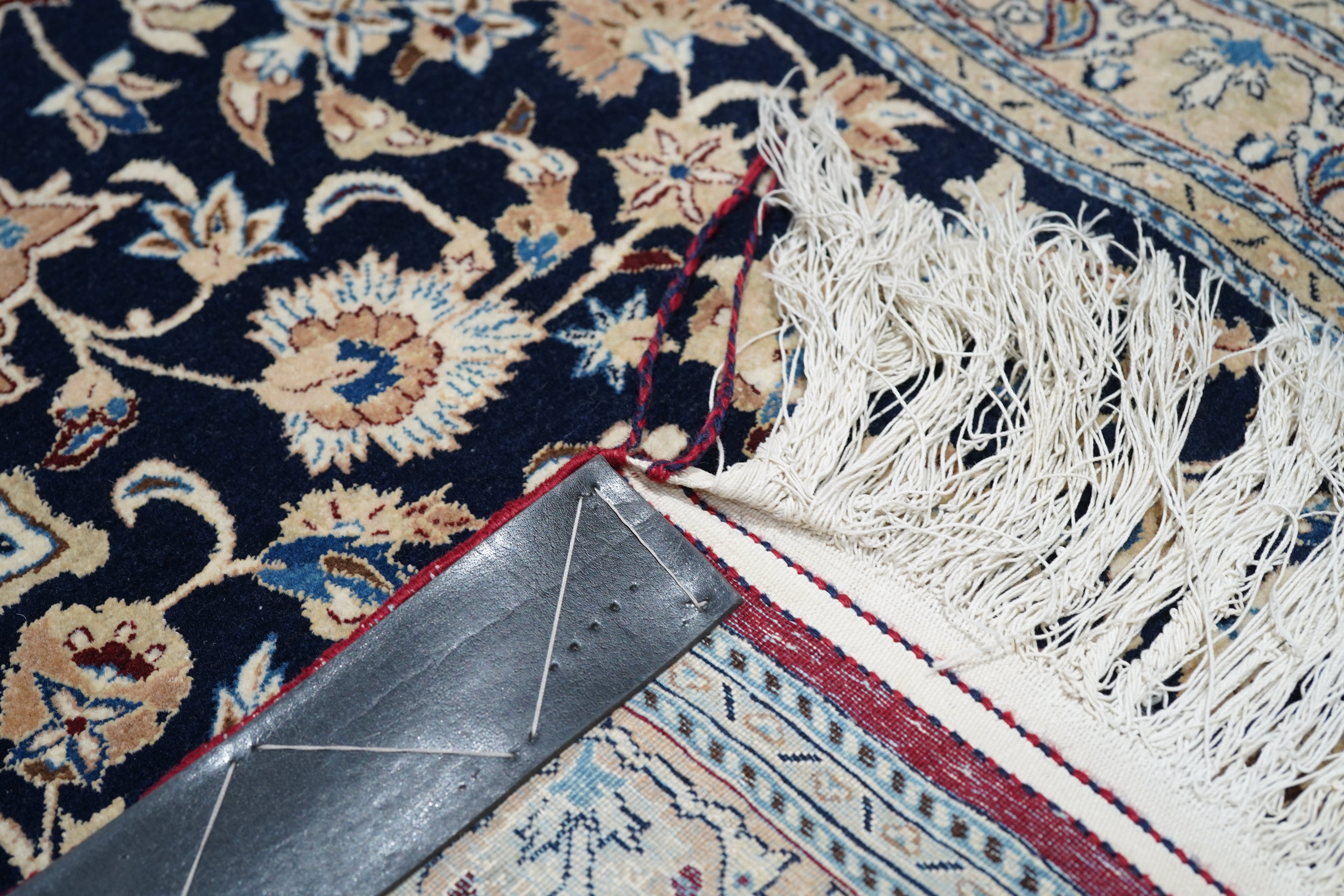 Extremely Fine  Nain Habibian Wool and Silk (One of Pair) Rug 5'4'' x 9'6''