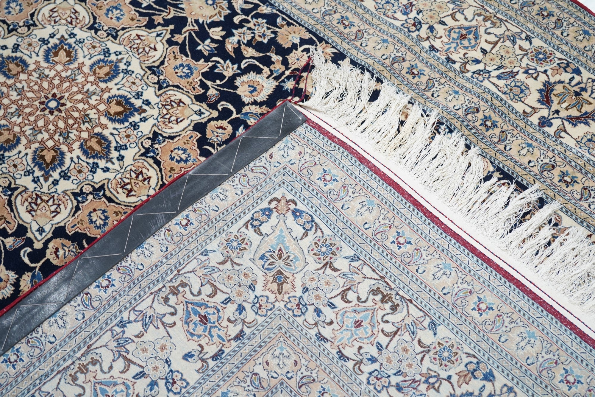 Extremely Fine  Nain Habibian Wool and Silk (One of Pair) Rug 5'4'' x 9'6''
