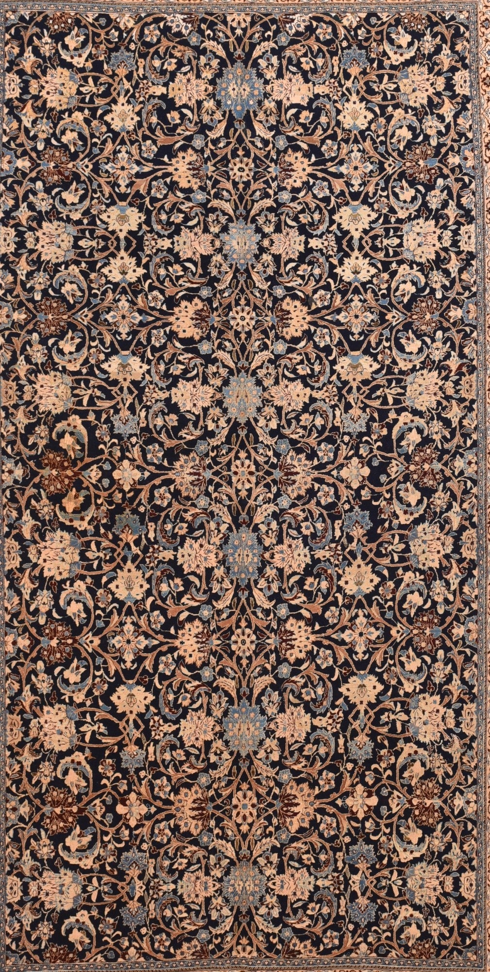Extremely Fine  Nain Habibian Wool and Silk Rug 5'5'' x 9'0''