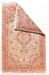 Extremely Fine  Tabriz Wool & Silk Soven by the artist Master Weaver with a Silk foundation Rug 6'7'' x 10'2''