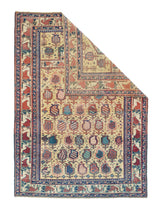 Antique Caucasian Shirvan Rug 4'4'' x 6'1''