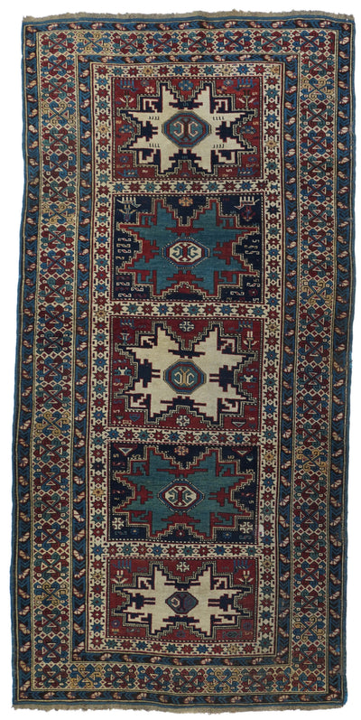 Antique Caucasian Shirvan Rug 3'8'' x 8'3''