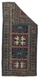 Antique Caucasian Shirvan Rug 3'8'' x 8'3''