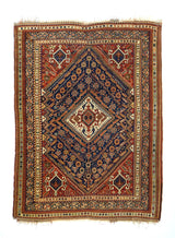 Antique Qashqai Rug 4'8'' x 6'2''
