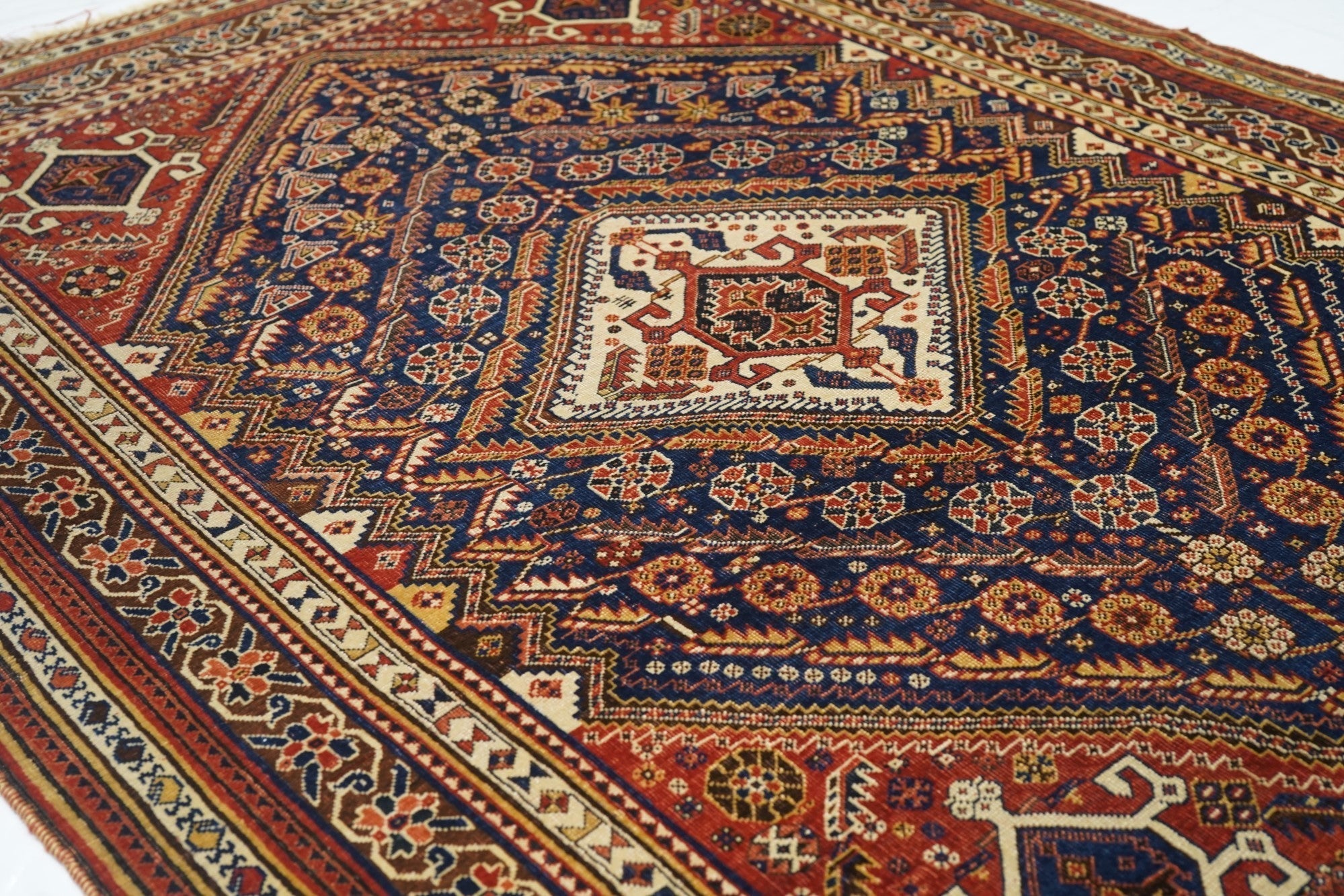 Antique Qashqai Rug 4'8'' x 6'2''