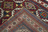 Antique Caucasian Kazak Rug 4'0" x 7'8''