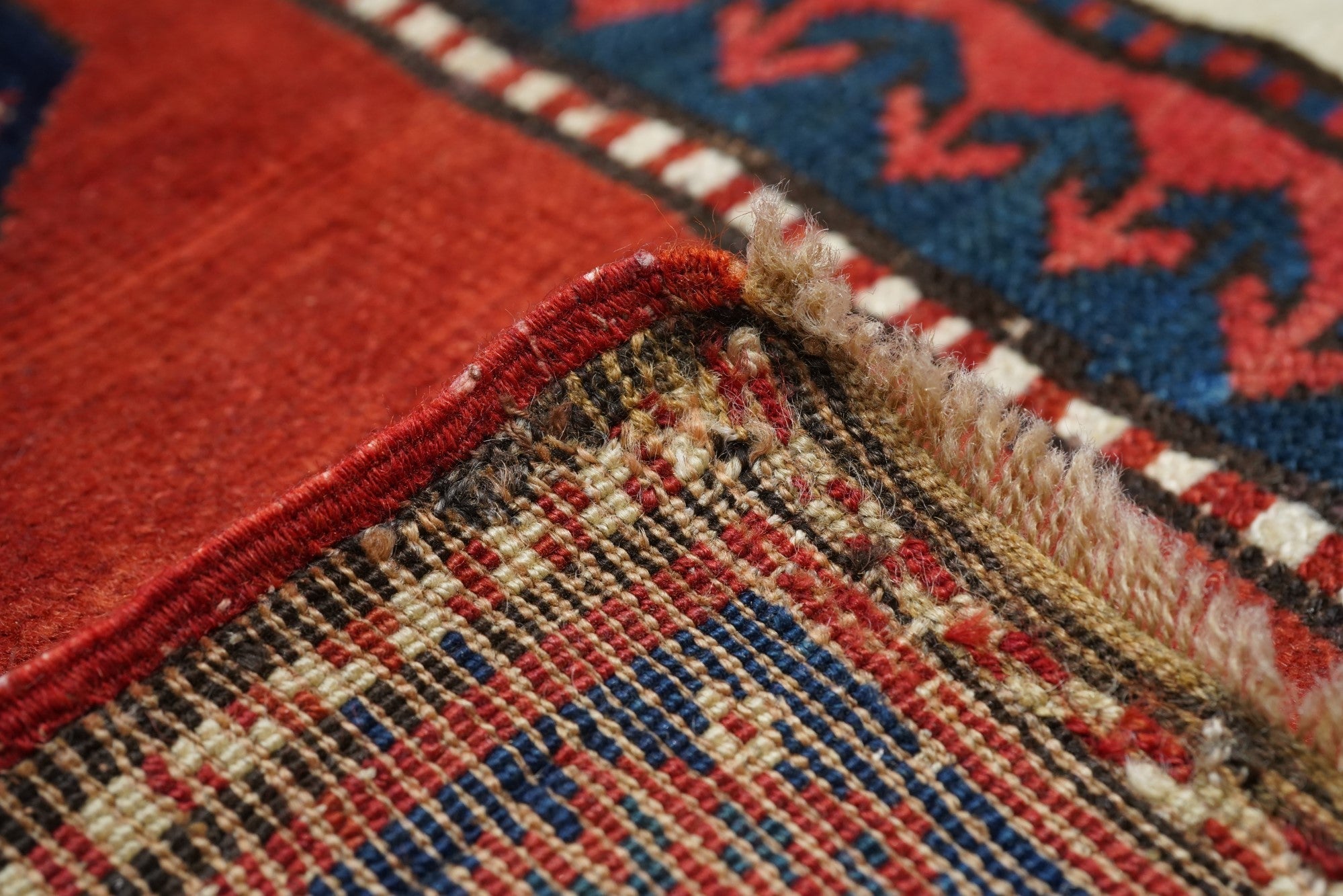 Antique Caucasian Kazak Rug 4'2'' x 6'4''