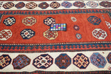 Antique Caucasian Kazak Rug 4'2'' x 6'4''