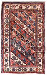 Antique Russian Kazak Rug 4'2'' x 6'11''