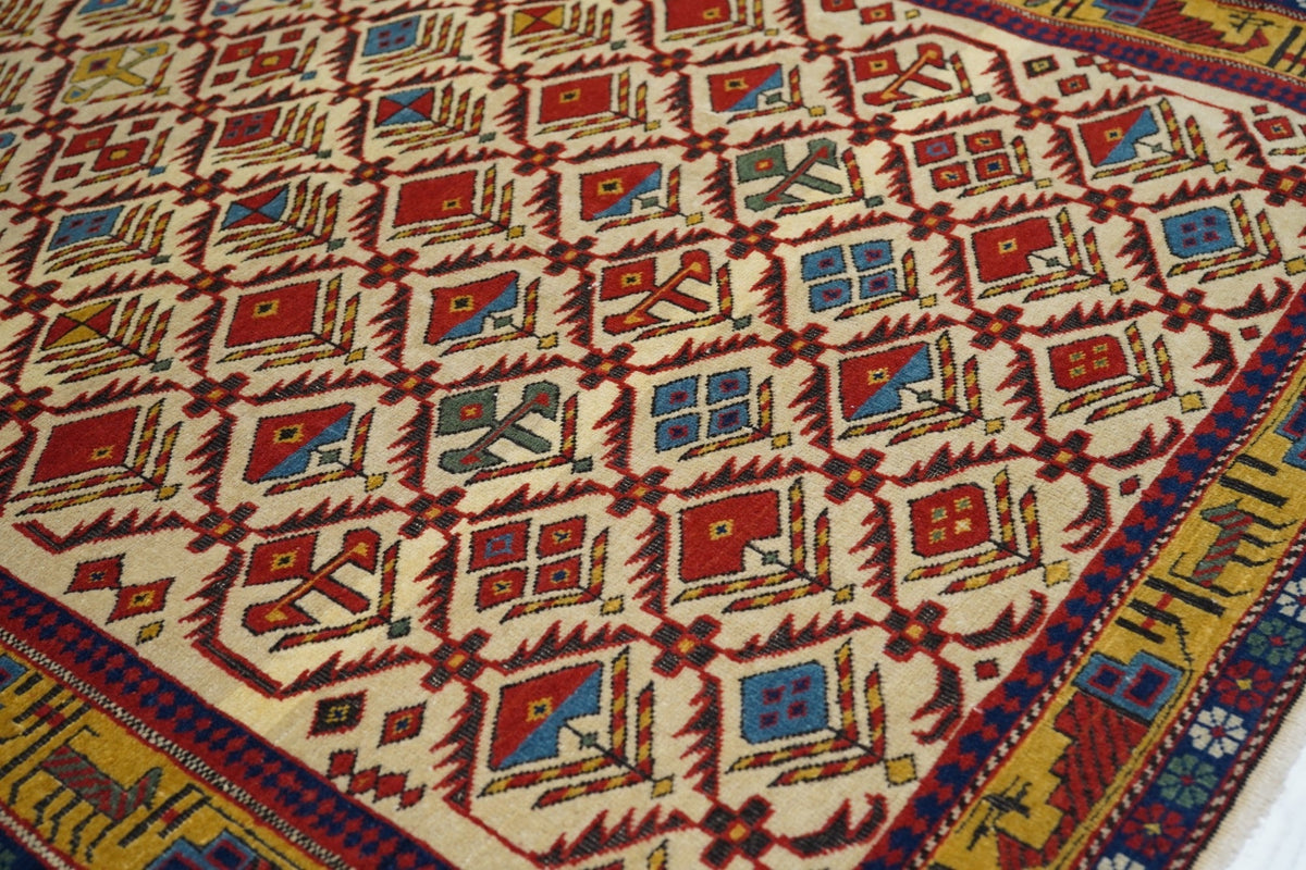 Antique Caucasian Shirvan Daghestan Rug 3'11'' x 5'4''