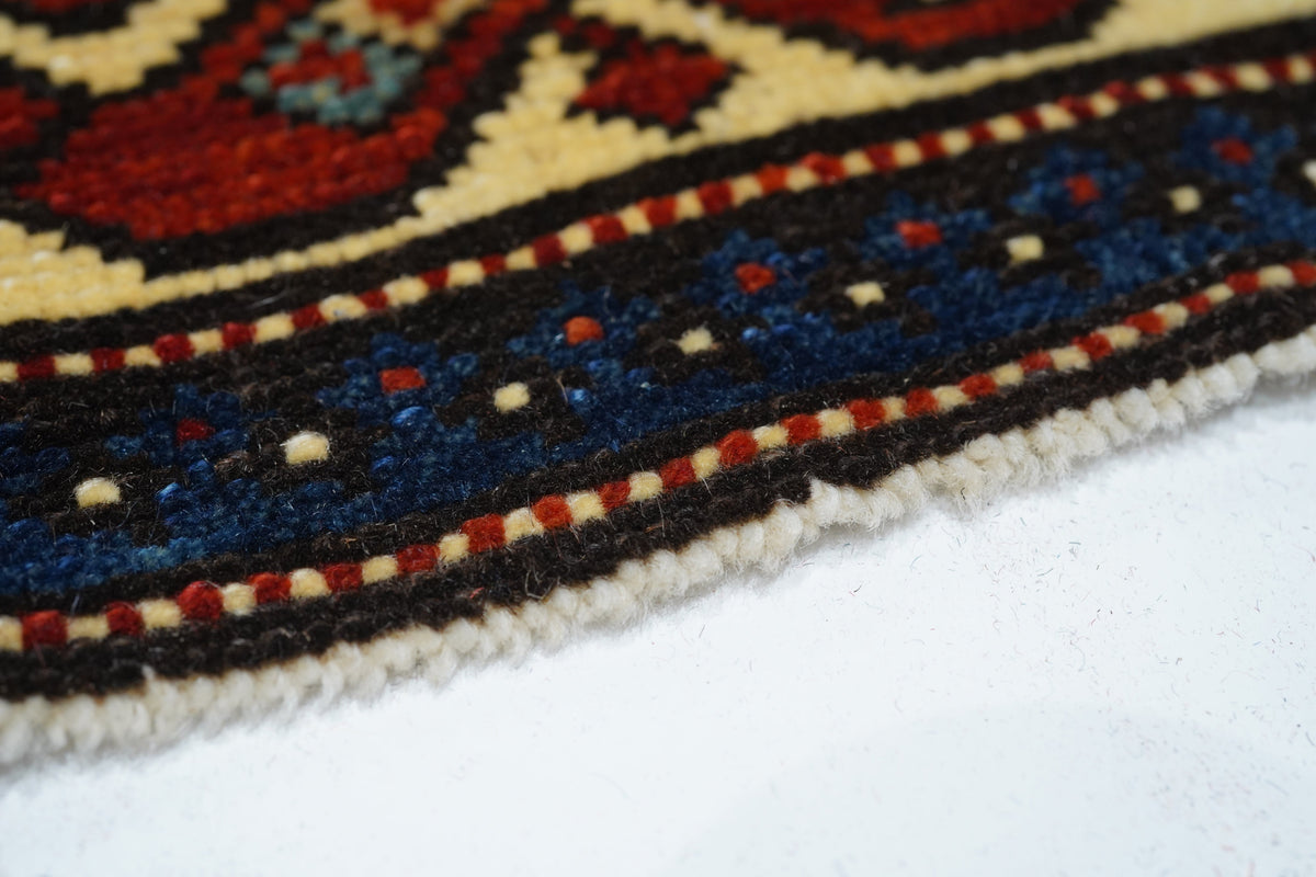 Vintage Caucasian Shirvan Rug 4'0'' x 6'3''