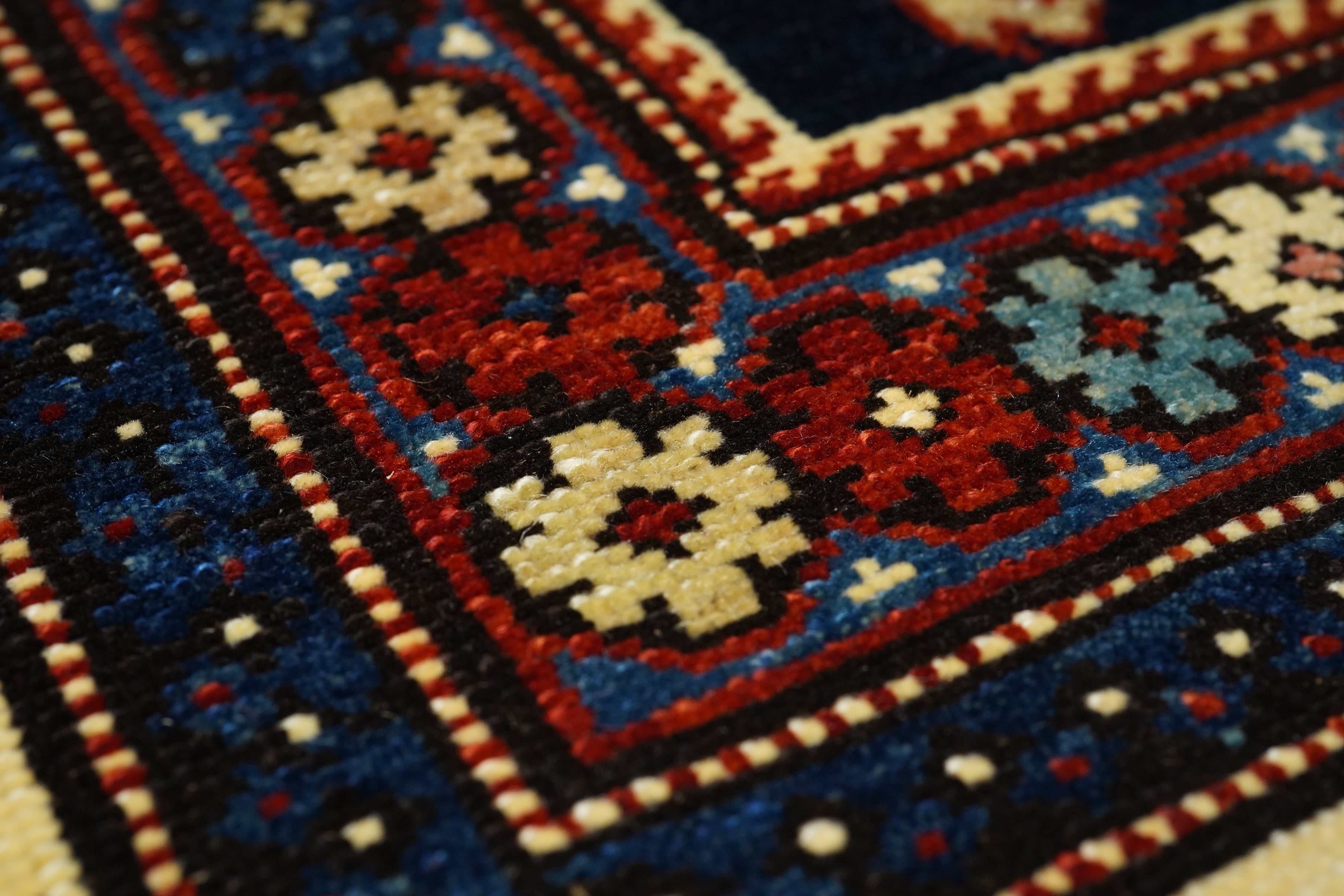 Vintage Caucasian Shirvan Rug 4'0'' x 6'3''