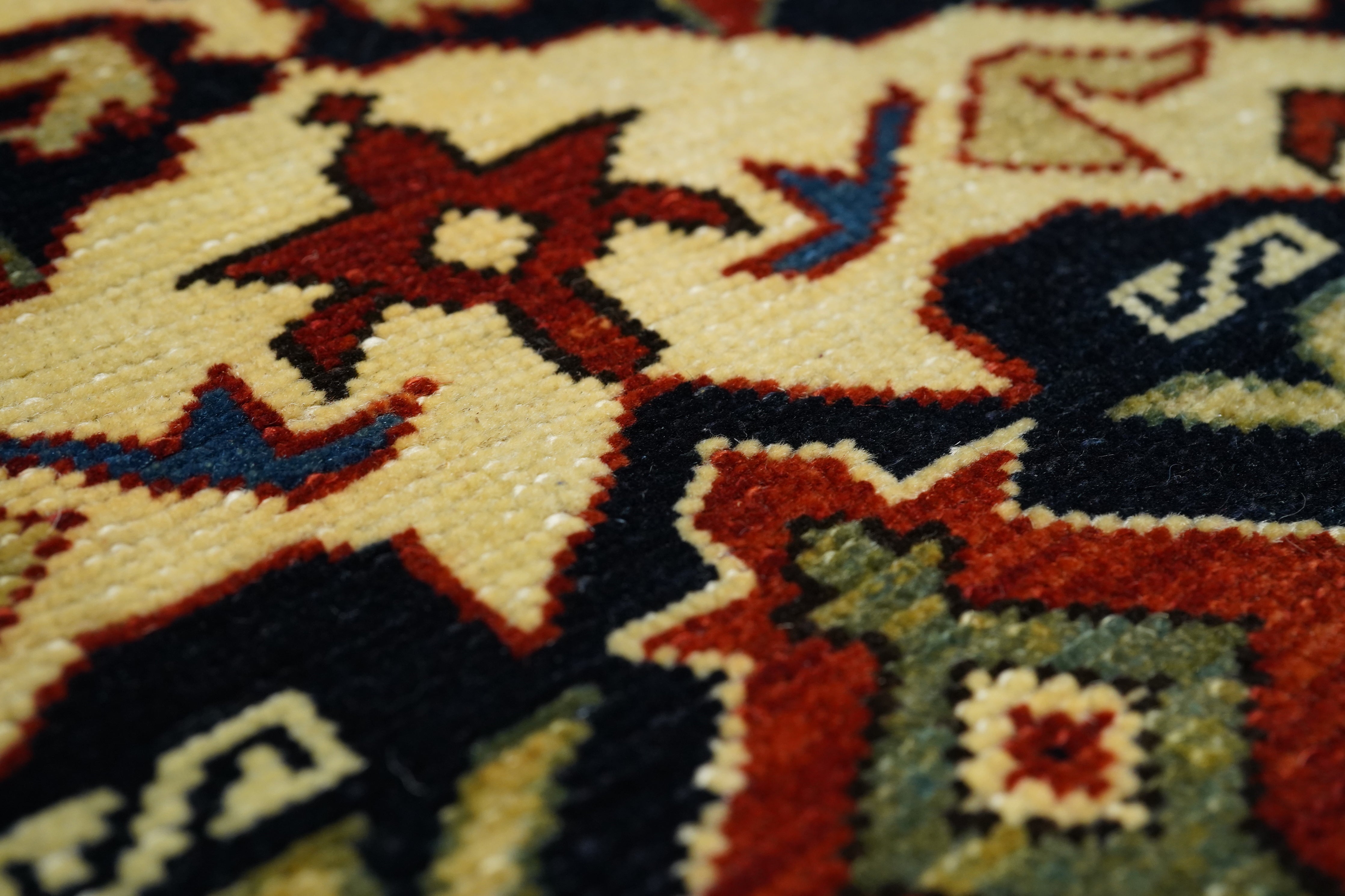 Vintage Caucasian Shirvan Rug 4'0'' x 6'3''