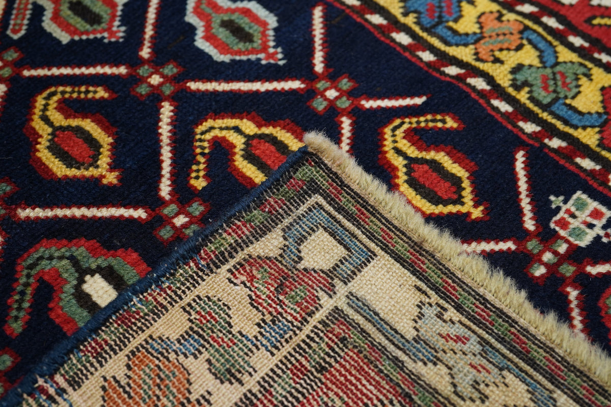 Fine Antique Caucasian Shirvan Rug 3'5'' x 8'9''