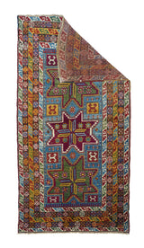 Antique Caucasian Kazak Rug 4'3'' x 8'7''