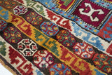 Antique Caucasian Kazak Rug 4'3'' x 8'7''