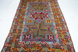 Antique Caucasian Kazak Rug 4'3'' x 8'7''