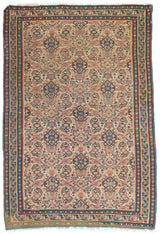 Antique Senneh Kilim Rug 4'7'' x 6'8''