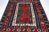 Antique Caucasian Kazak Rug 4'11'' x 7'0''